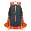 Azela Gear Electron 40 Ultralight Hiking Day Backpack 40L Dark Blue Orange A1349